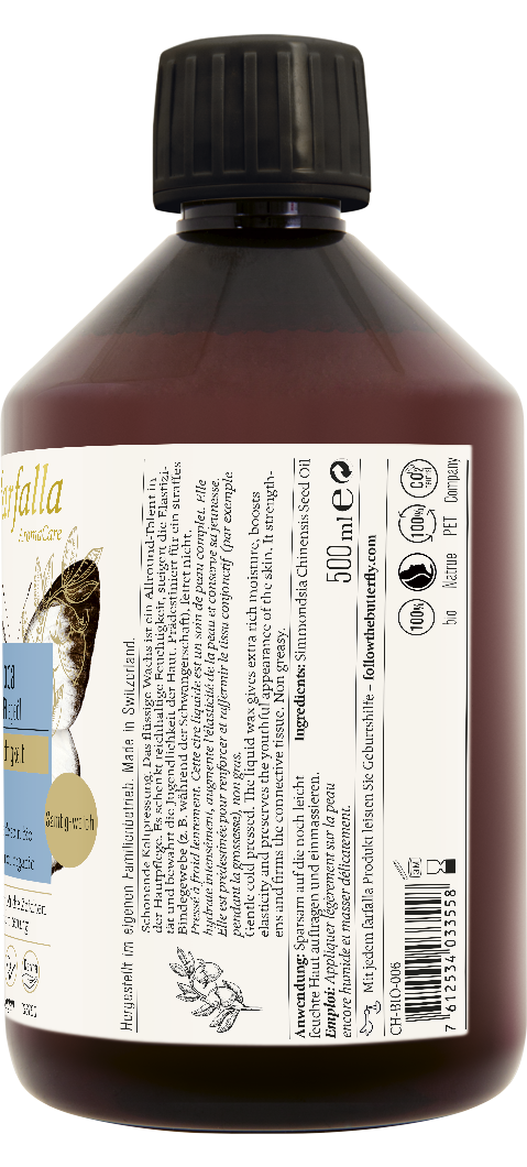Farfalla – Jojoba Bio-Pflegeöl, Feuchtigkeit, 500 ml