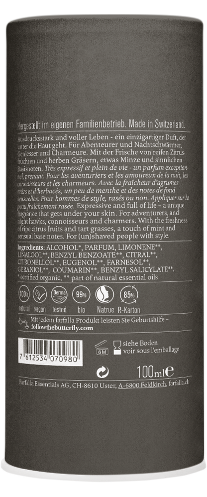 Farfalla Natural Eau Fraîche Cedarwood, 100ml