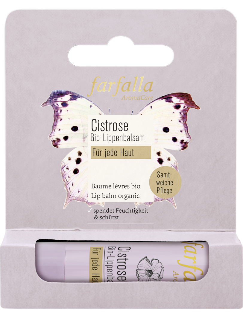 Farfalla Cistrose Für jede Haut, Bio-Lippenbalsam, 4.6g