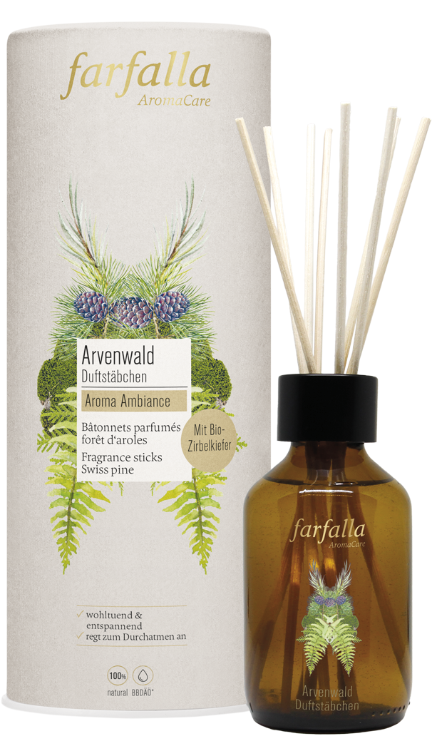 Farfalla – Duftstäbchen Arvenwald Aroma Ambiance, 150 ml