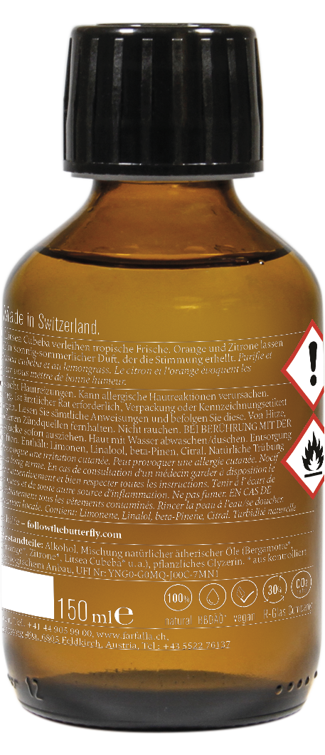 Farfalla – Duftstäbchen Citrus Garden Aroma Ambiance Nachfüllung, 150 ml