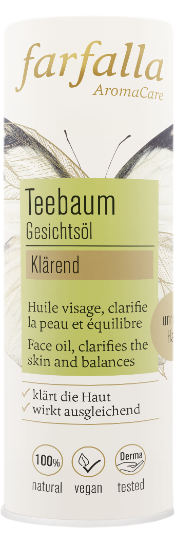Farfalla – Gesichtsöl Teebaum, klärend, 15 ml