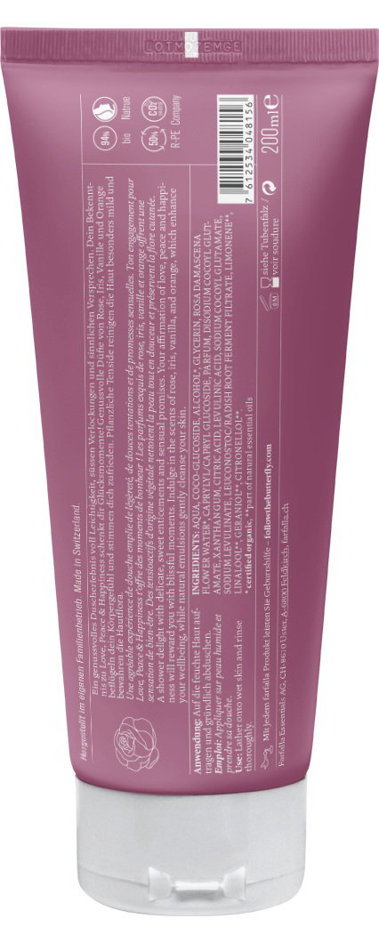 Farfalla – Hippie Rose Happiness Duschgel, 200 ml