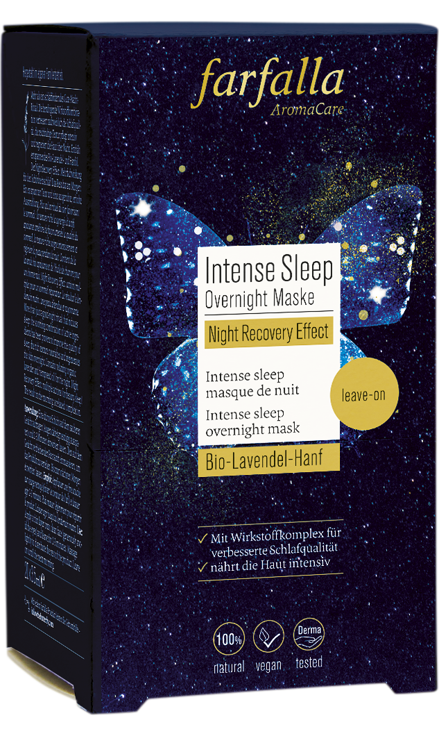 Farfalla Intense Sleep Overnight Maske, Night Recovery Effect, Tray/Spender 20x 3.5ml