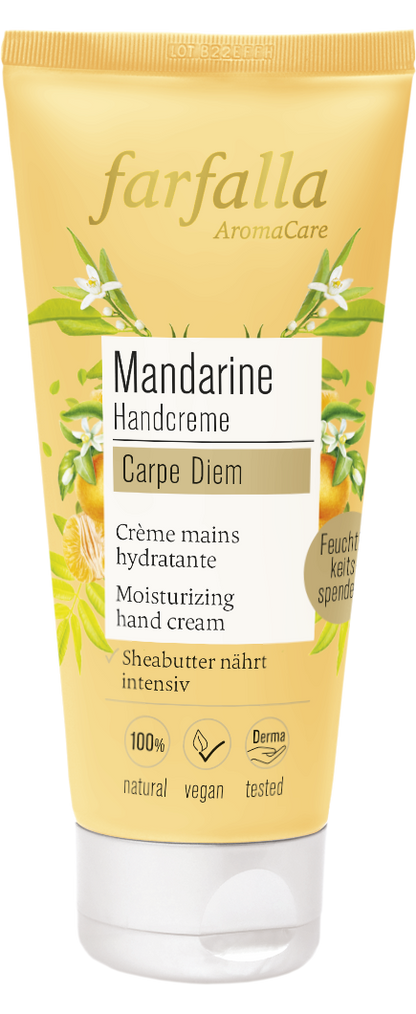 Farfalla – Mandarine Carpe Diem Feuchtigkeitsspendende Handcreme, 50 ml