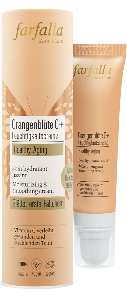 Farfalla Orangenblüte C+ Feuchtigkeitscreme, Healthy Aging, 30ml