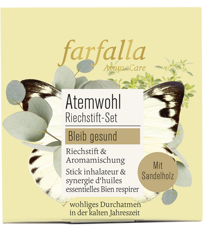 Farfalla Riechstift Set Atemwohl, Bleib gesund