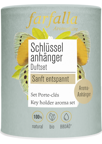 Farfalla Schlüsselanhänger Duftset Sanft entspannt
