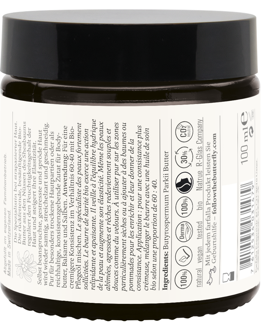 Farfalla – Shea Bio-Sheabutter, Feuchtigkeit, 100 ml