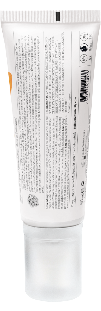 Farfalla High Protection E+ Sun Cream SPF 50, 80 ml
