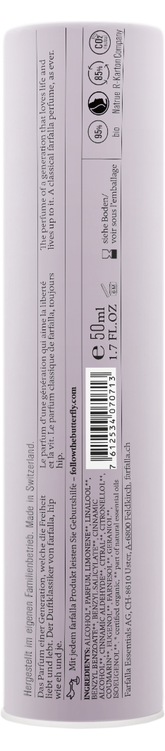 Farfalla aura 1968, natural eau de parfum 50 ml