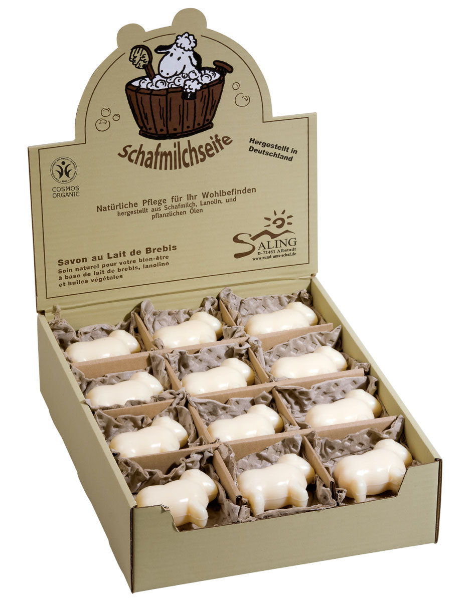 Saling Schafmilchseife Schaf weiß 85 g - die Naturcosmetic