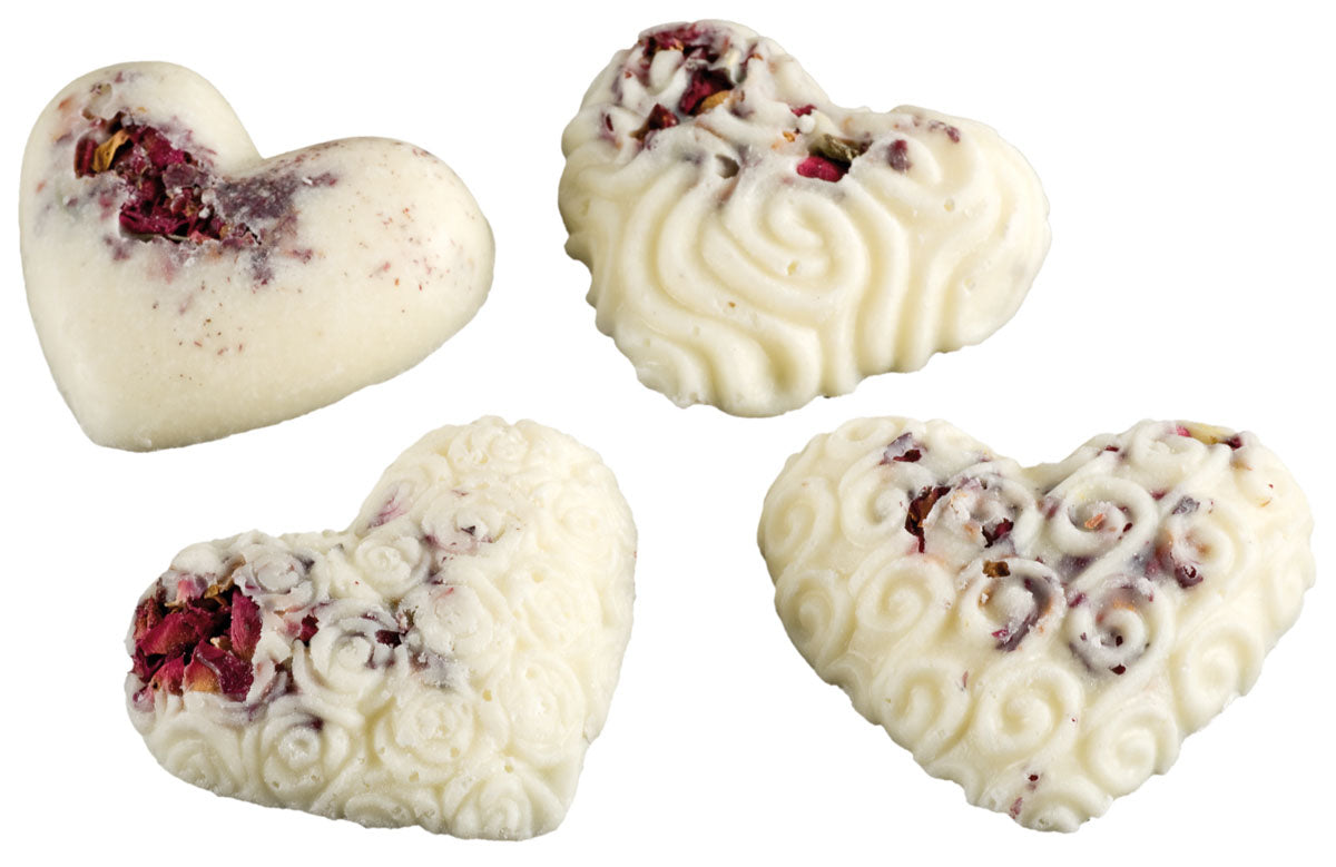 Saling Badeherz Rose mit Schafmilch im Organzasäckchen 35 g - die Naturcosmetic