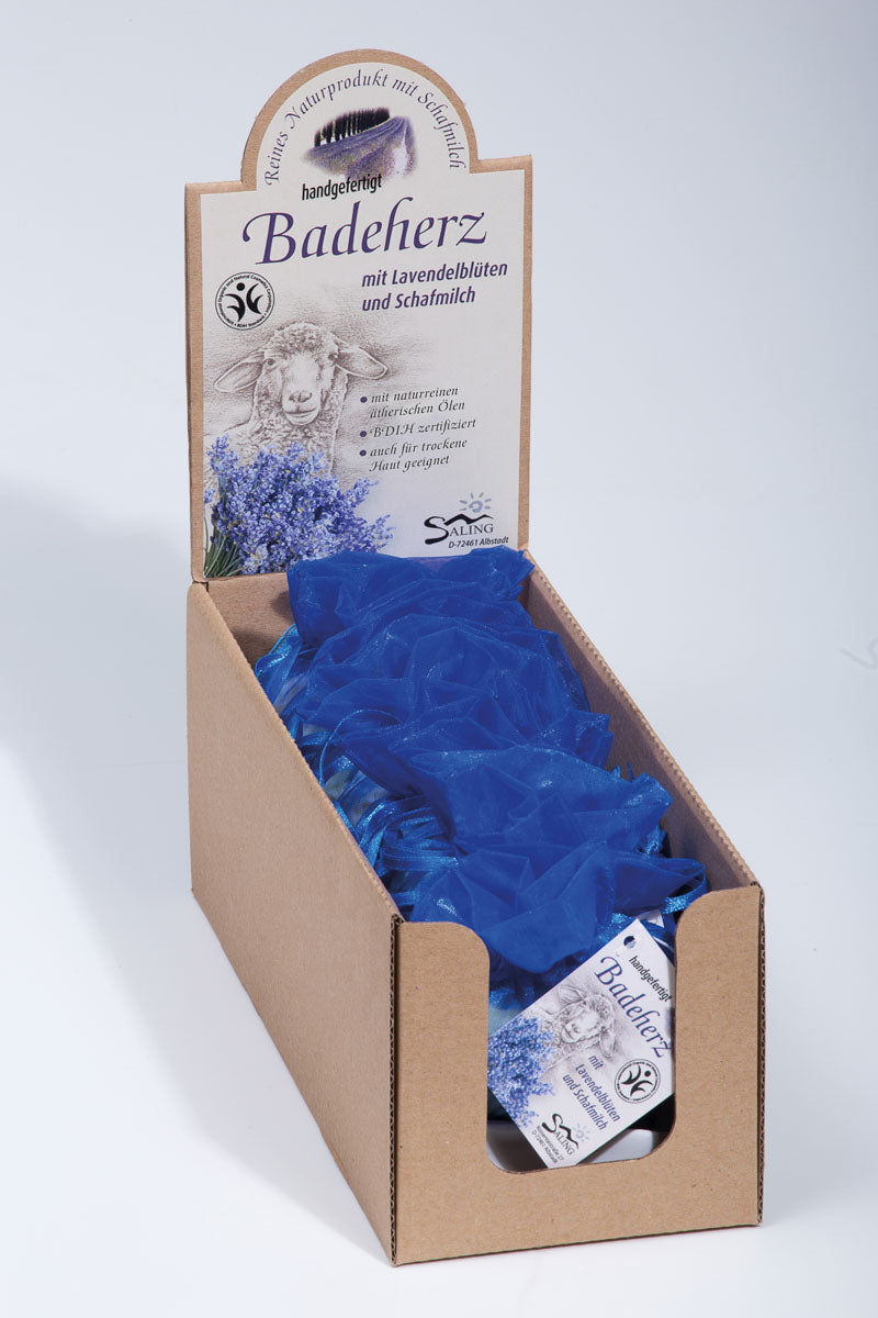 Saling Badeherz Lavendel mit Schafmilch 35 g - die Naturcosmetic