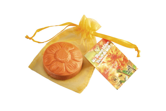 Saling Schafmilchseife Blume Mandarine im Organza 75 g