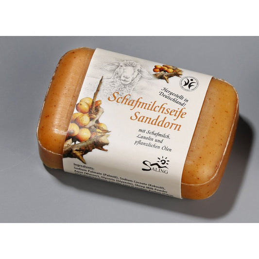 Saling Schafmilchseife Sanddorn 100 g - die Naturcosmetic