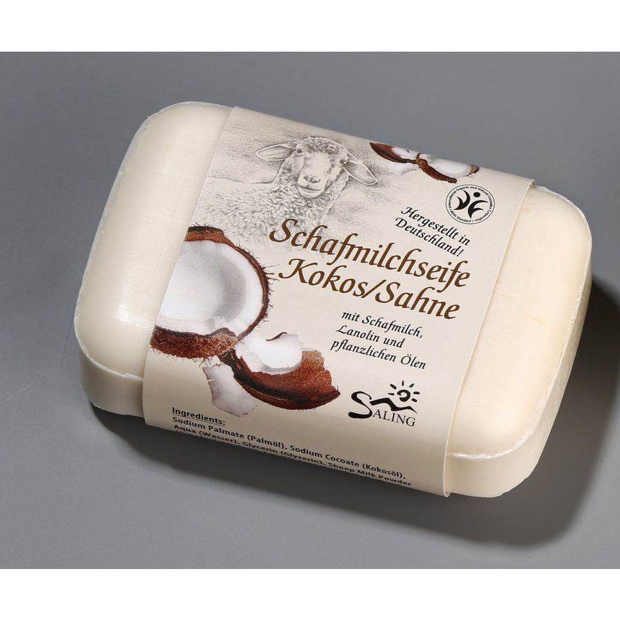 Saling Schafmilchseife Kokos Sahne 100 g - die Naturcosmetic