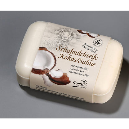 Saling Schafmilchseife Kokos Sahne 100 g - die Naturcosmetic
