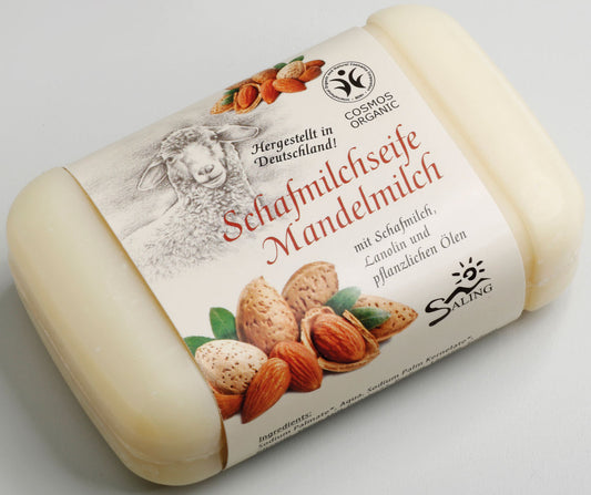Saling Schafmilchseife Mandelmilch 100 g - die Naturcosmetic