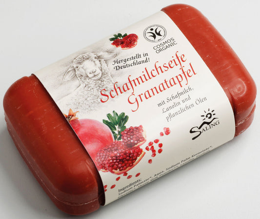 Saling Schafmilchseife Granatapfel 100 g - die Naturcosmetic