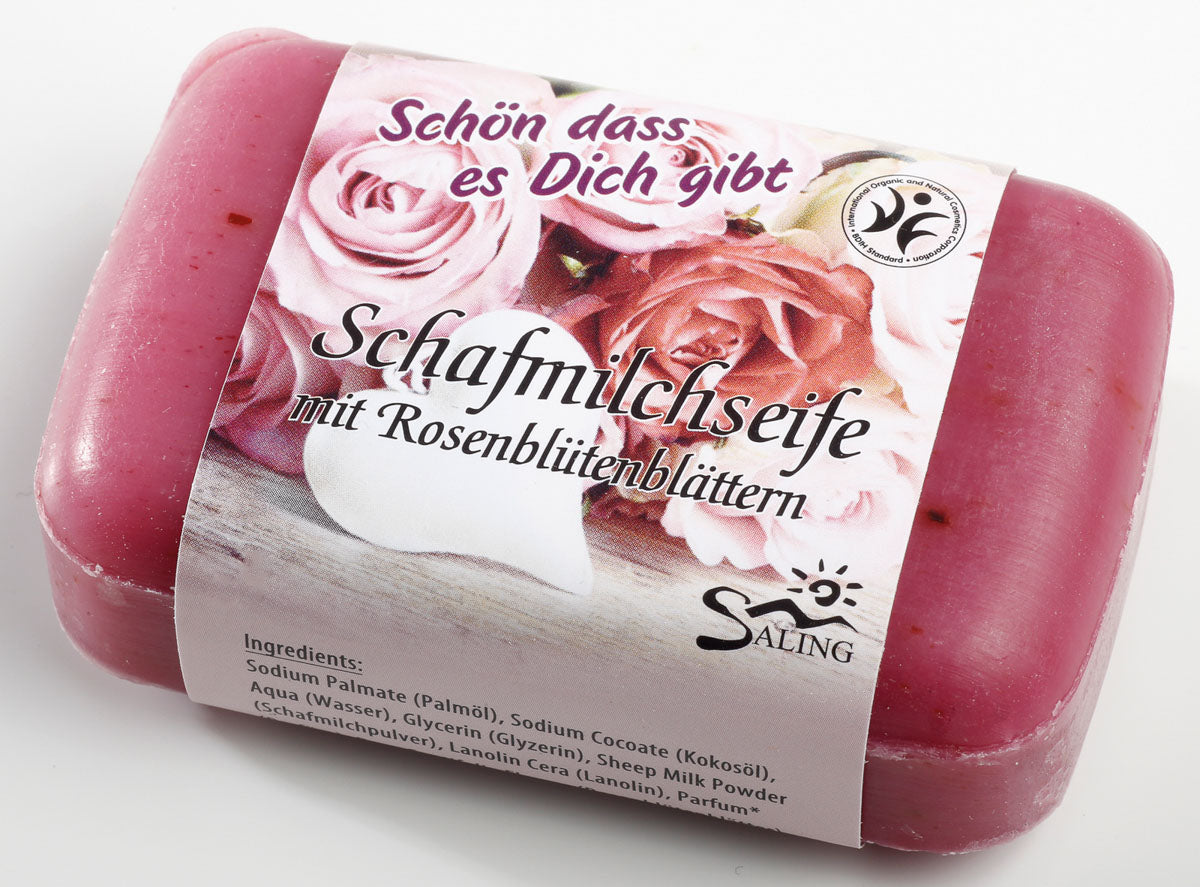 Saling Schafmilchseife "Schön dass es Dich gibt" 100 g - die Naturcosmetic