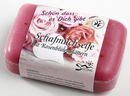 Saling Schafmilchseife "Schön dass es Dich gibt" 100 g - die Naturcosmetic
