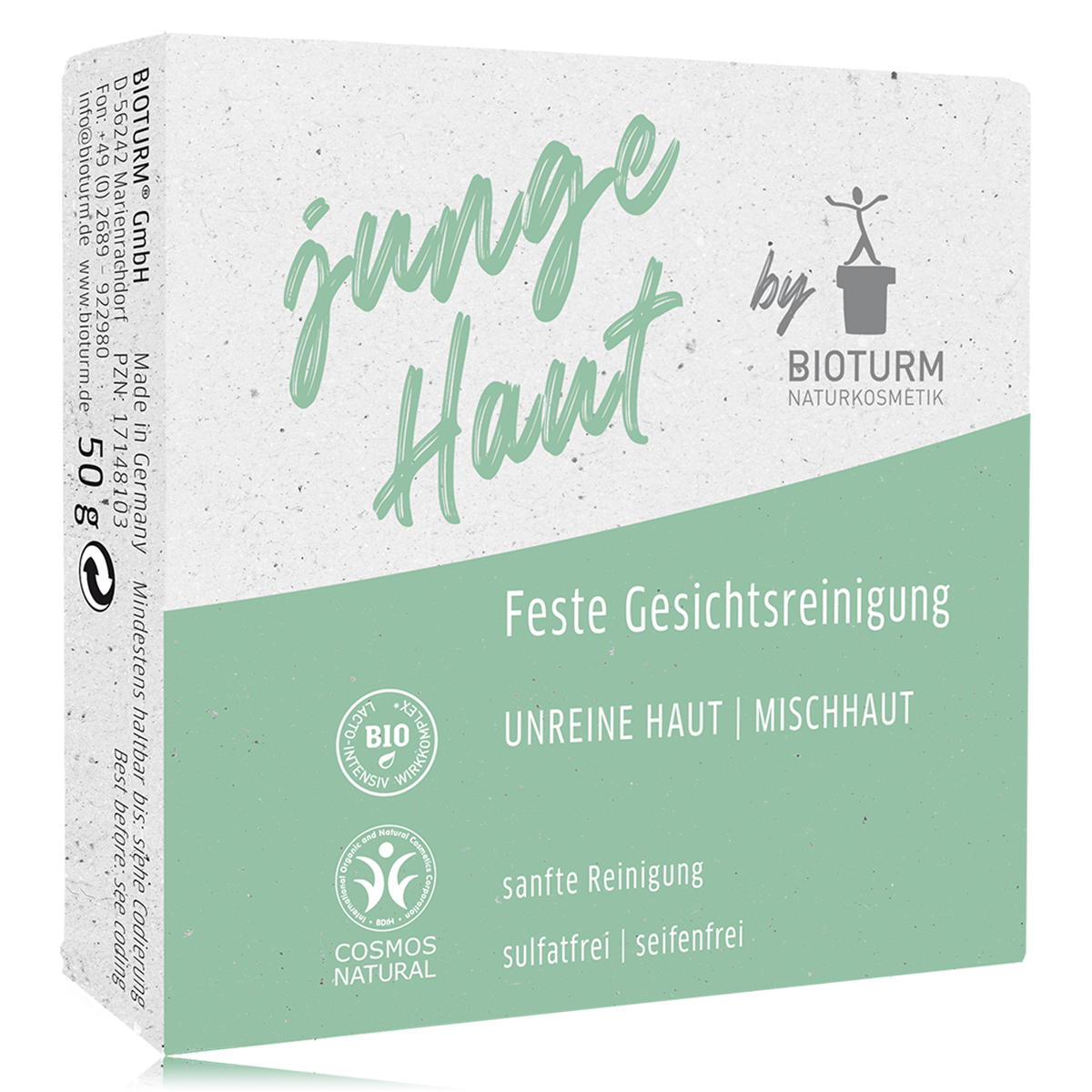 Bioturm Feste Gesichtsreinigung junge Haut 50 g - die Naturcosmetic