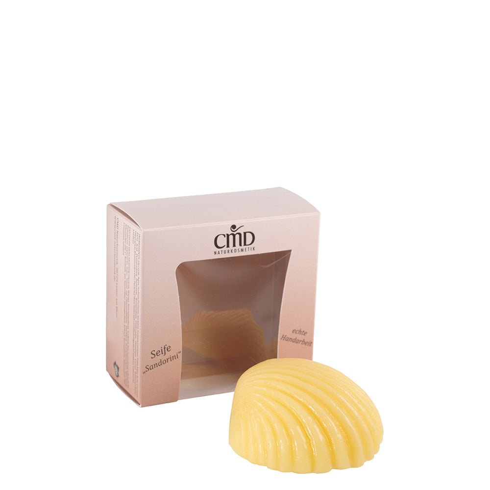 CMD Sandorini Öko-Glycerin Seife Mini (Muschelform) 20 g im dekorativen Umkarton - CMD