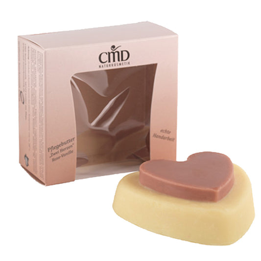 CMD Pflegebutter Rose - Vanille - zwei Herzen - 90 g - die Naturcosmetic