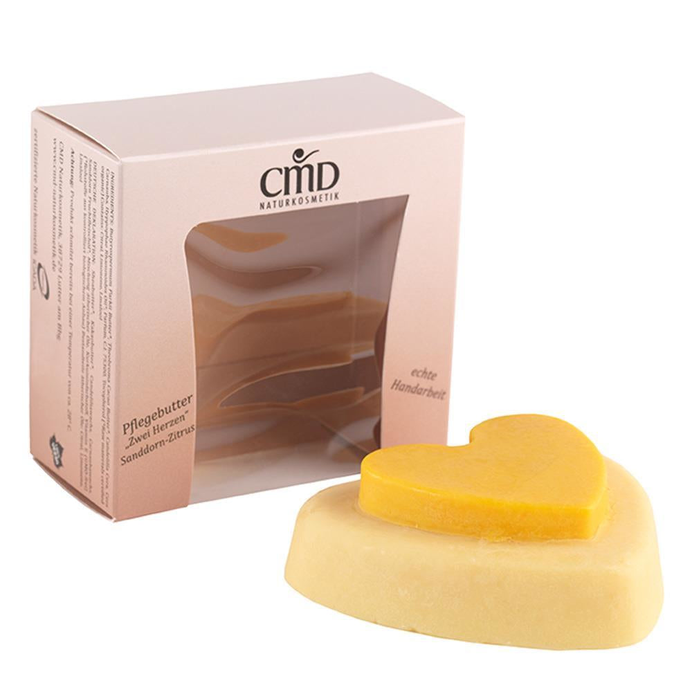 CMD Pflegebutter Sanddorn - Zitrus - Zwei Herzen - 90 g - die Naturcosmetic