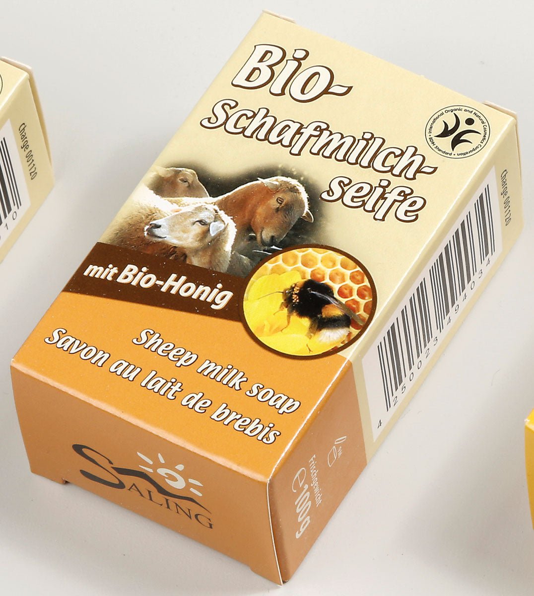 Saling Schafmilchseife Bio-Honig kbA 100 g - Saling