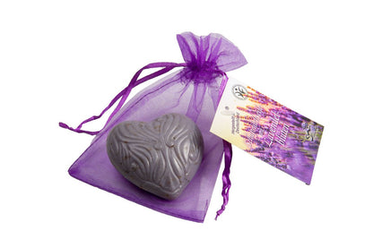 Saling Schafmilchseife Lavendelherz im Organza 65 g - Saling