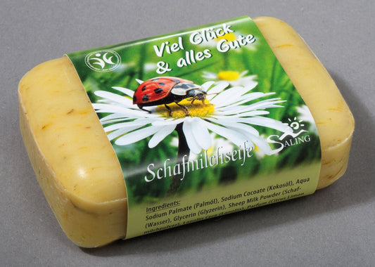 Saling Schafmilchseife "Viel Glück und alles Gute" 100 g - Saling